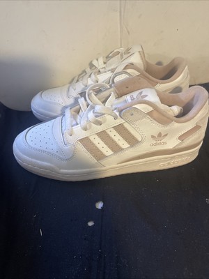 Adidas EVH 791004 White 3 Stripe Leather Low Top Sneakers 10/23 Men's 7.5  NEW | eBay