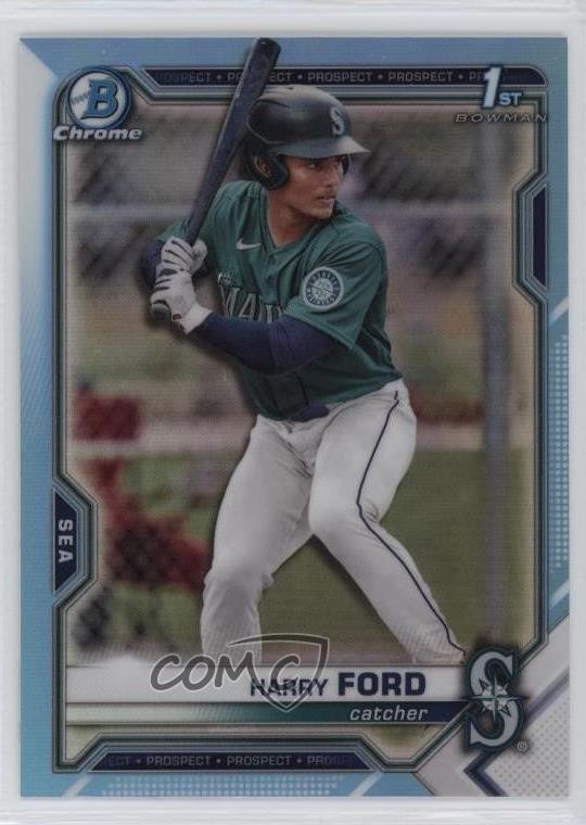 2021 Bowman Draft Chrome Sky Blue Refractor Harry Ford #BDC-1 yf0