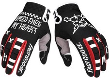 Fast Goose Dirt Bike Gloves Black & Red House