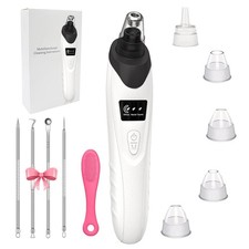 Blackhead Remover Pore Vacuum with Black Nose Brush and Blackhead Needle Set 3