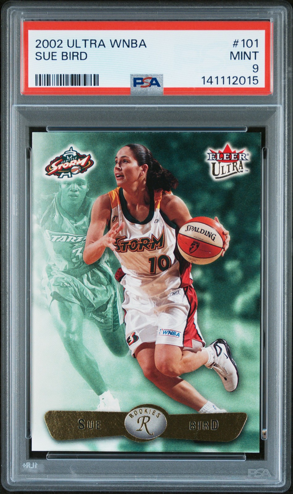 2002 ULTRA WNBA #101 SUE BIRD ROOKIE RC PSA 9
