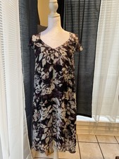 Vera Wang Multi Colored - purple/white/blue sundress Size Large. EUC