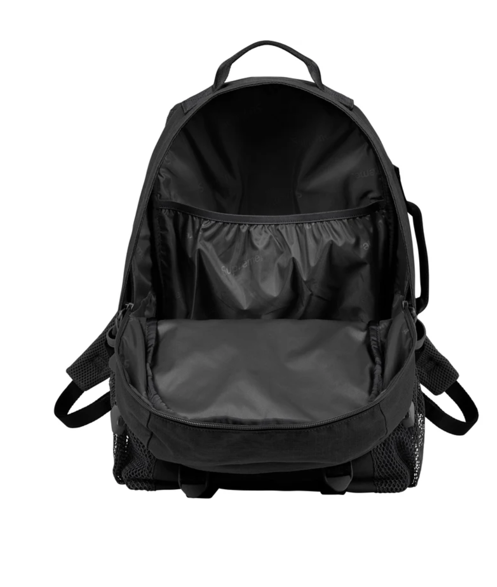 New Authentic Supreme Cordura Box Logo Backpack Black SS26 Travel