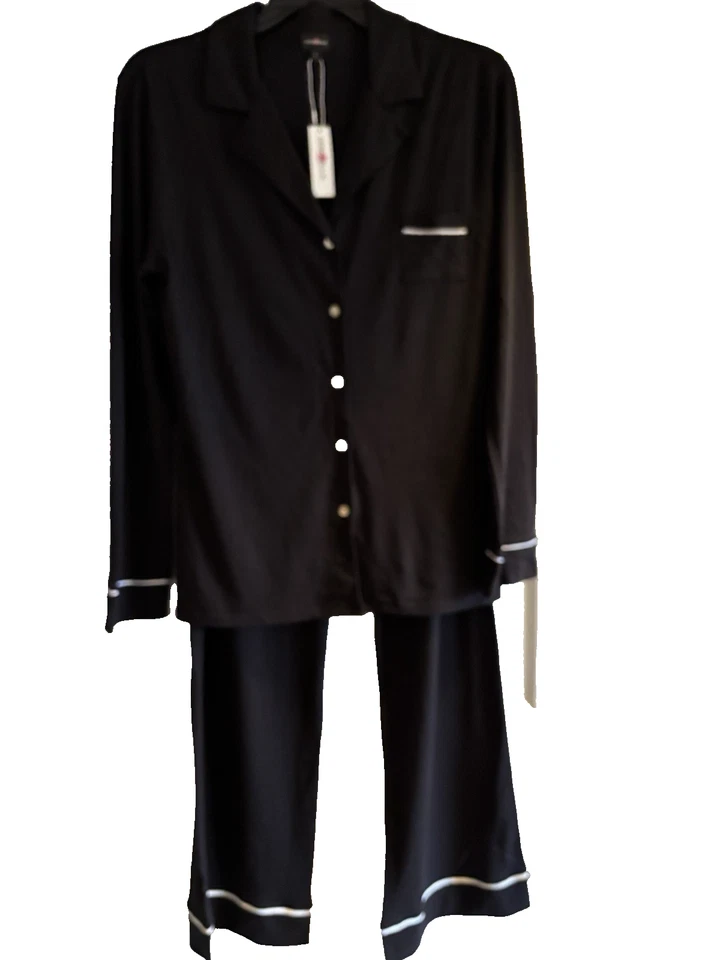 Новый с Ярлыками ** Cosabella Bella LS верх и брюки пижамы комплект ** черный ** большой - Изображение 4 из 4