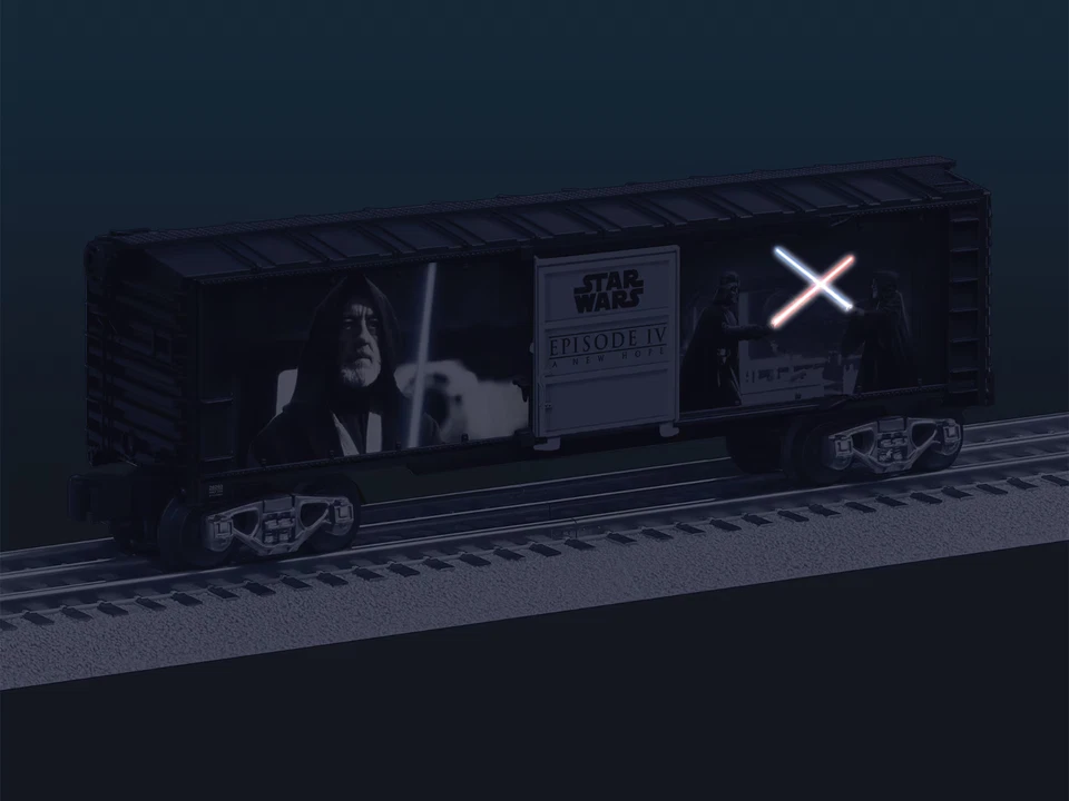 Lionel 2528260 Star Wars Lightsaber Darth Vader Obi-Wan Box Car Train O Gauge - Image 4 of 4