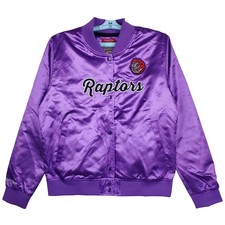 Toronto Raptors Mitchell & Ness NBA Womens Medium Varsity Jacket Purple New