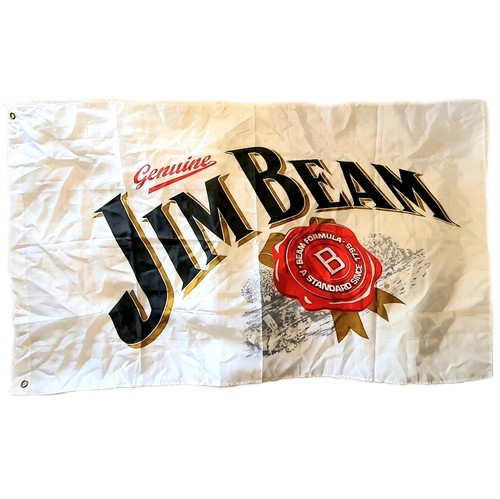 Jim Beam Bourbon Flag Large Wall Banner 152x89cm Bar Man Cave Collectible Gift