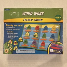 Lakeshore WORD WORK Folder Games Pre K-K Brand New