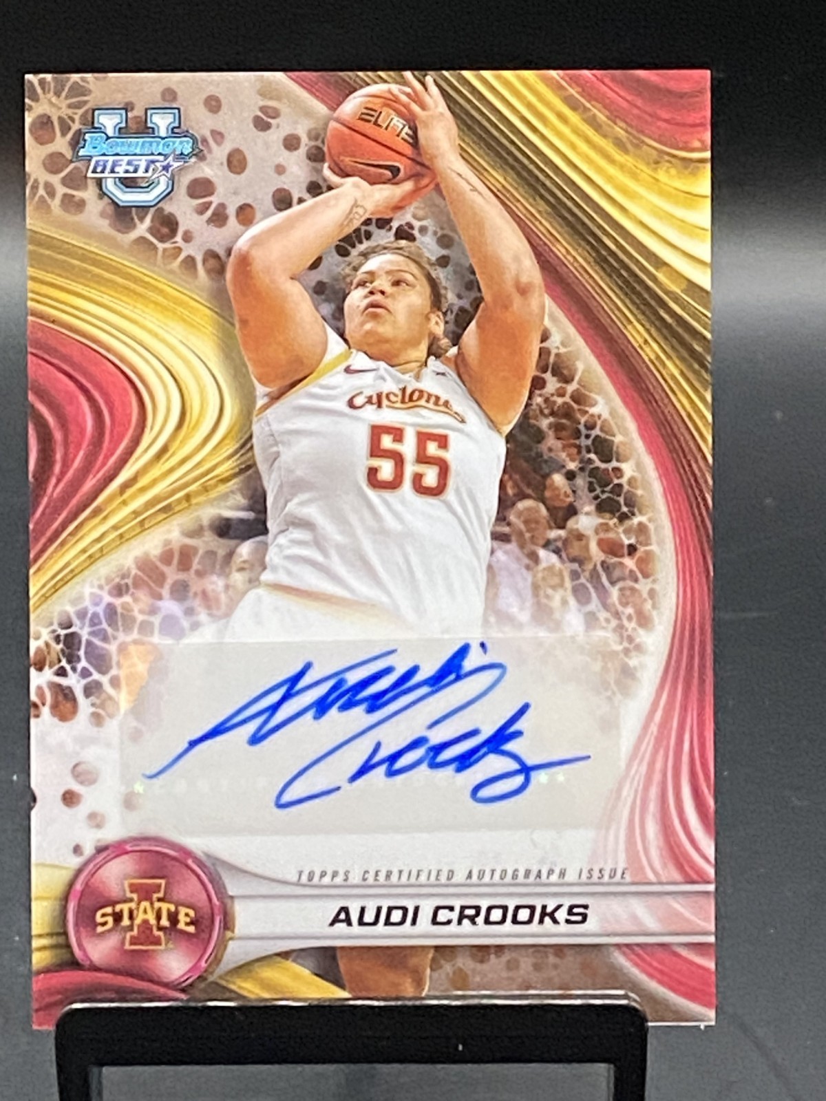 2024-25 TOPPS BOWMAN U BEST AUDI CROOKS BEST OF 2024 AUTO #B24-AC