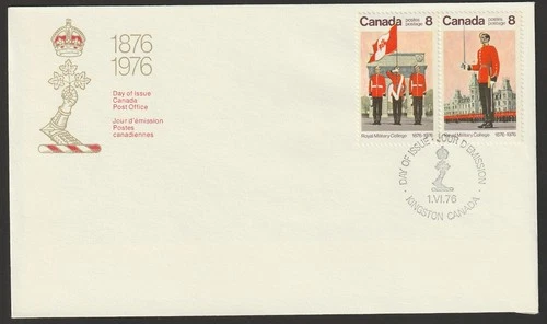 Canada #693a, Royal Military College, Type A, Official First Day Cover, FDC 1976
