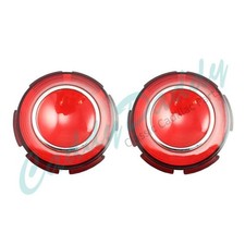 1960 Cadillac Round Tail Light Lenses In Bumper 1 Pair 1960 Cadillac Round Tail Light Lenses In Bumper 1 Pair