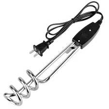 Immersion Water Heater, 10in 1000W-110V Electric Immersion Element Boiler, Porta