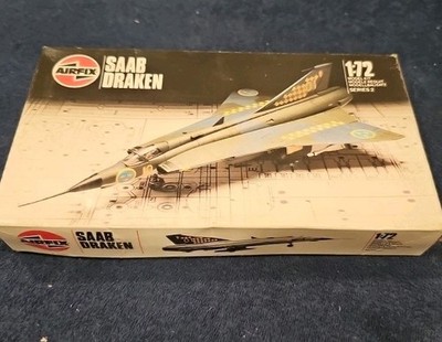 AIRFIX 1:72 SAAB J-35 DRAKEN PLASTIC AIRCRAFT MODEL KIT #02039-4