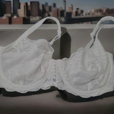 Vtg Frederick  s of Hollywood Lace bra white 38DD
