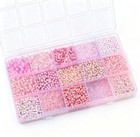 Small Glass Seed Beads Kit, 150g Bulk Tube Material Multi-Color Beads