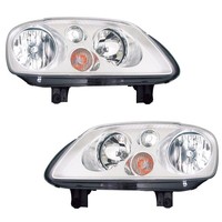 Scheinwerfer Set FüR VW Caddy Touran -2008 Chrom Halogen H7 H7 LWR Motor