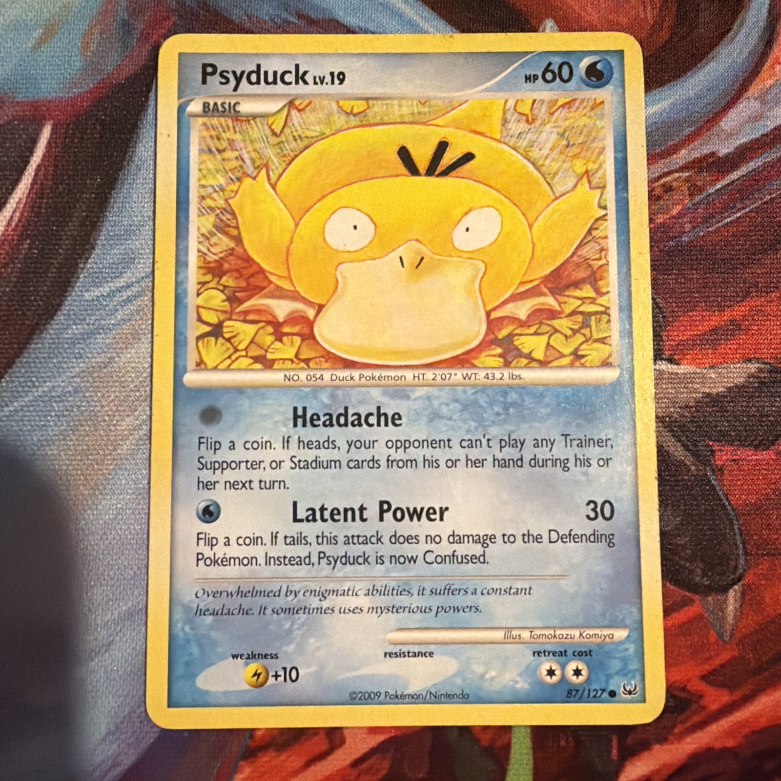 Psyduck Common Platinum 87/127 LP Pokemon Card 