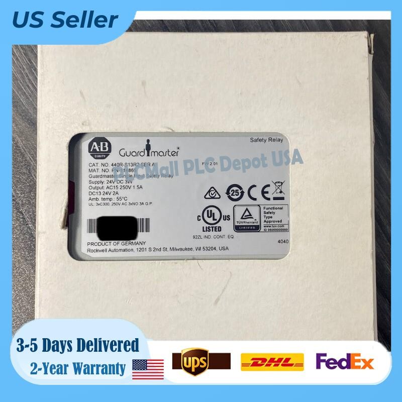 1 PCS New AB Guardmaster 440R-S13R2 Ser A Monitoring Safety Relay In US Stock