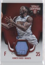2015-16 Panini Totally Certified Materials Red 68/99 Kenneth Faried #TCM-KF 0z0j