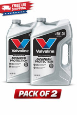 Pack of 2-Valvoline Advanced Protection Full Synthetic 5W-20 Motor Oil 5 Quart 21.58 per gallon