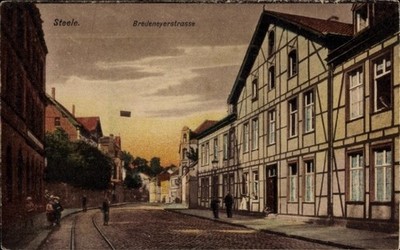 Postcard Steele Essen in the Ruhr area, Bredeneyer Straße, half-timbered house - 11097665