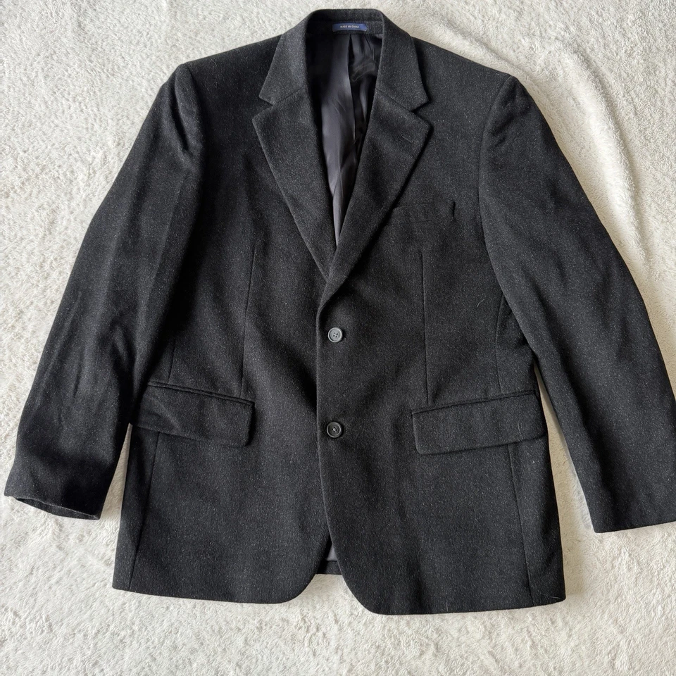 Blazer Club Room Para Hombres Grueso Lana Seda Mezcla Cachemira 40S, Abrigo Deportivo Traje Chaqueta Foto 2 de 4