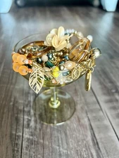 Mystery Jewelry Jar: Tropical Paradise Golden Glow! Functional, Clean, Wearable