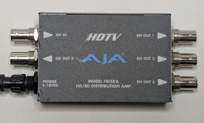 AJA HDTV HD/SD Distribution Amp | HD5DA, w/ Power Cord