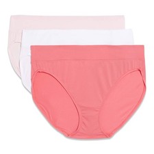 Warner's Blissful Benefits Hi-Cut Panties Multipack Sunkissed Coral Large