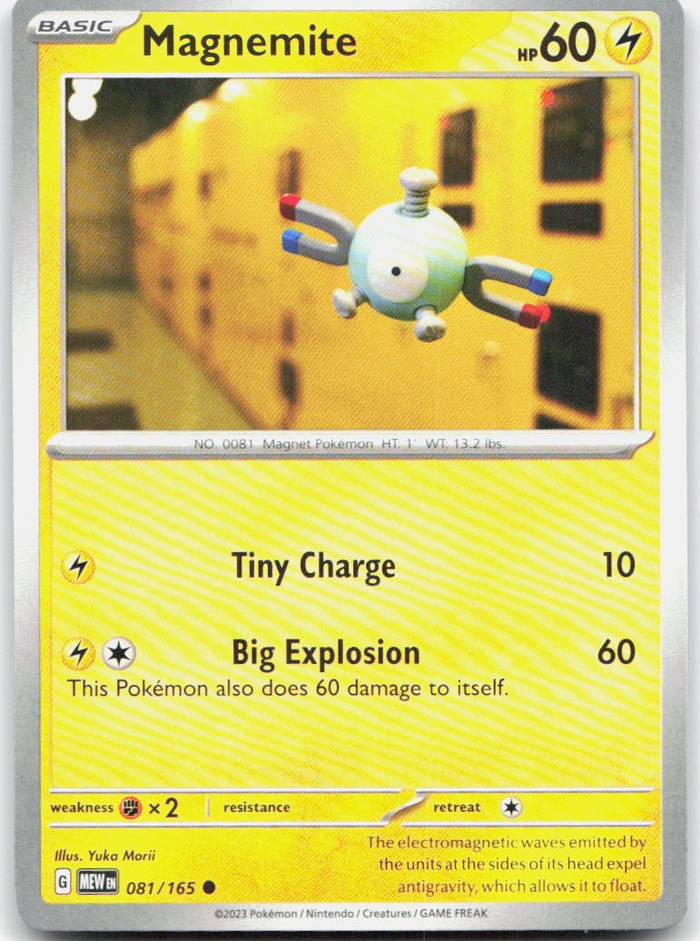 Magnemite 081/165 SV Scarlet & Violet 151 C NM Pokémon — English