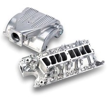Holley Intake Manifold Efi Aluminum Shiny Multi-port Ford Mustang 5.0l Kit