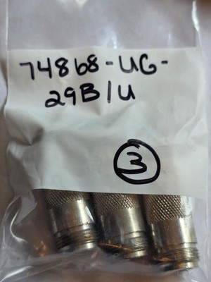 Amphenol  ( Lot of 3 ) 74868-UG-29B/U  Connectors