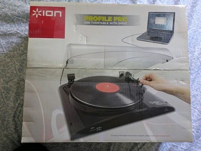 ION Profile Pro Turntable With Input USB and RCA Out