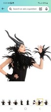 Spooktacular Creations Women Evil Queen Feather Horns WTF50 