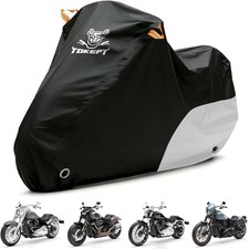 Motorcycle Cover All Season Waterproof Outdoor Protection 96"-Sportster Silver