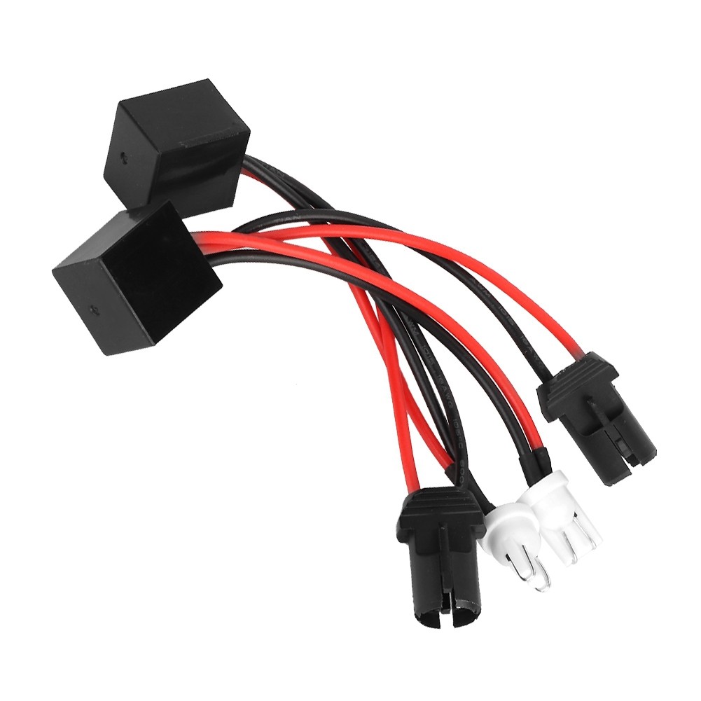 Auto 2Pcs T10 Led Canbus Headlight Decoder Device Anti Flicker Resistors Error