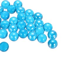 Glass Beads,1set Glass Gemstone Light Blue 0.60lbs Glass Pebbles