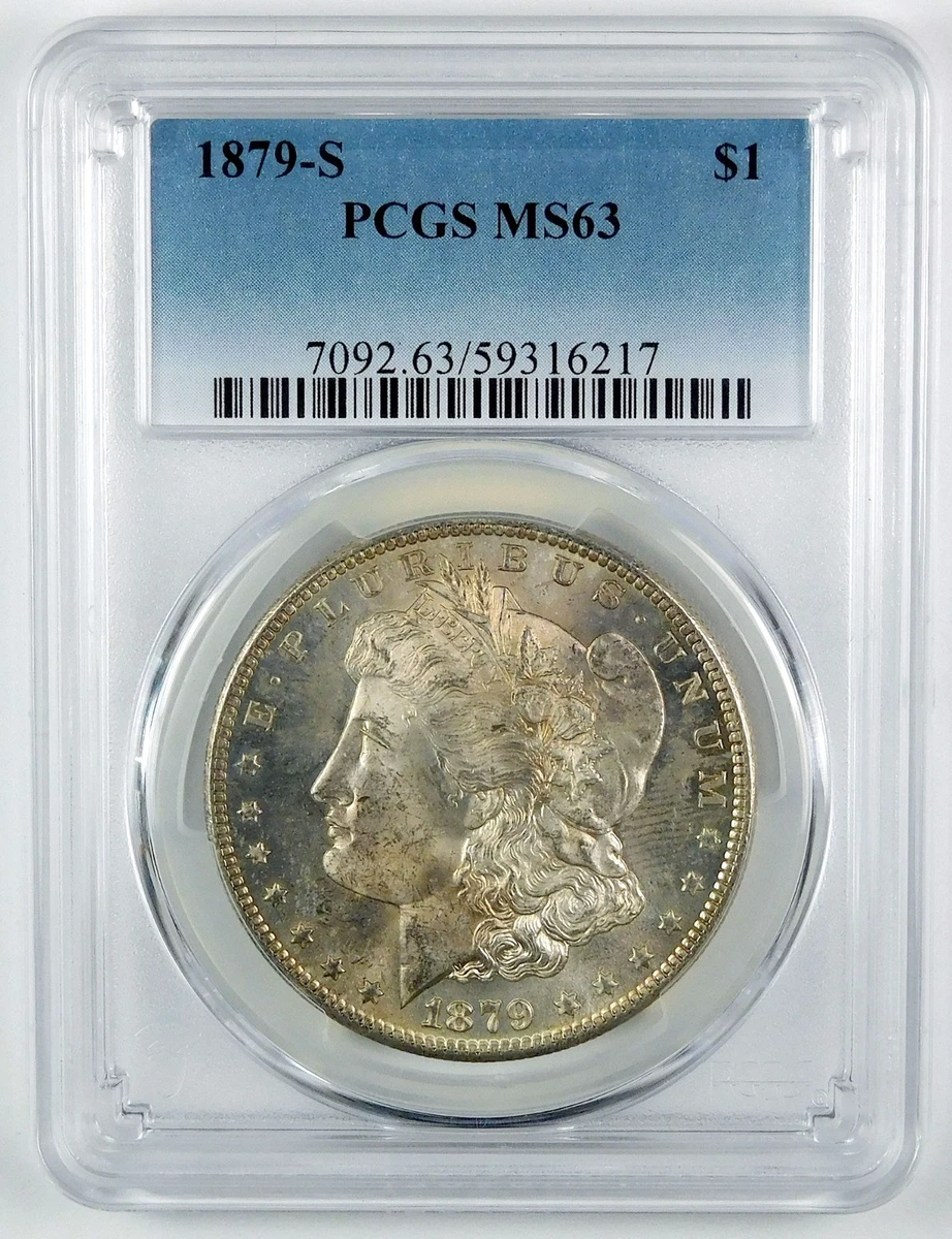 1879 Grade MS 63 Morgan US Dollars for sale | eBay