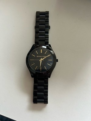 Damen Uhr Armbanduhr Michael Kors Schwarz, Metallband Top Zustand