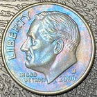2006-D Roosevelt Dime Beautiful Brilliant Rainbow Toned Coin   #20