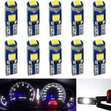 White T5 37 74 Led Bulb 10 Pack 3030 Chips Super Bright 12 Volt Interior Instrum White T5 37 74 Led Bulb 10 Pack 3030 Chips Super Bright 12 Volt Interior Instrum