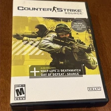 Counter Strike: Source PC Game, 2005 4 Disc Set-Nice Disks