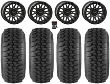 System 3 SB-9 Bdlk 15" Wheels Matte Bk 32" DS Soft Tires RZR XP 1000 / PRO XP