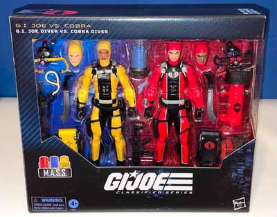 Hasbro GI JOE Classified Series G.I. Joe vs Cobra Diver 6'' Action Figure Set MIB