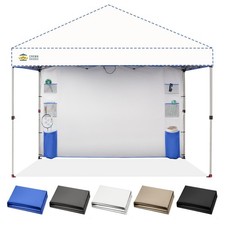 CROWN SHADES SideWall Silver for 10x10 Pop Up Canopy with 6 Pockets, 1 Pack S...