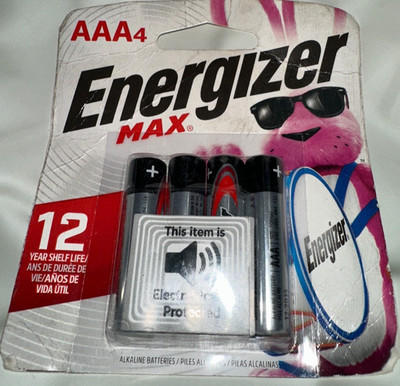 Energizer MAX AAA Alkaline Batteries 4ct Exp. 12/2035