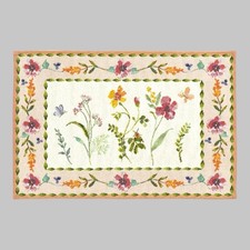 SANDER GOBELIN TISCHSET TISCHLÄUFER  FRÜHJAHR SOMMER BLÜTEN  BLOSSOM GARLAND