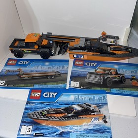 LEGO City 60085 4 X 4 With Powerboat Complete With Manuals!