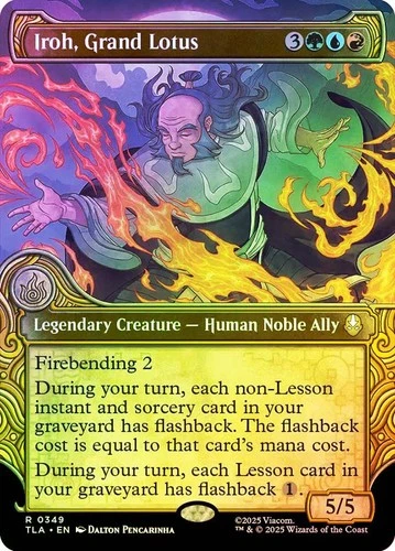 MTG FOIL Iroh, Grand Lotus Showcase - Avatar: The Last Airbender #349
