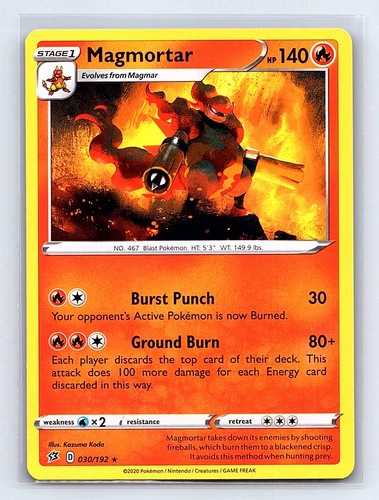 MAGMORTAR Pokemon 030/192 Rebel Clash Rare